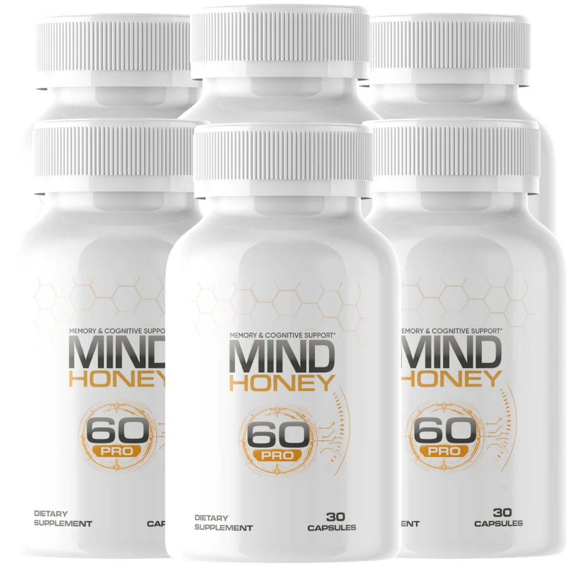 Six bottles of Mind Honey Pro